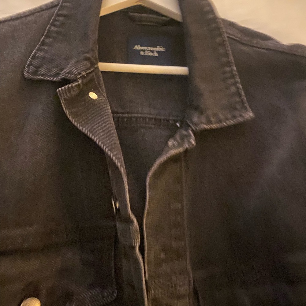 Abercrombie & Fitch Black Denim Jacket